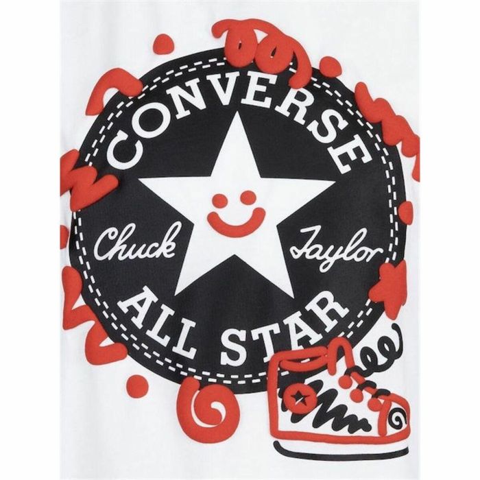 Conjunto Deportivo para Niños Converse Squiggle S/Se+Ft Blanco Rojo 2 Piezas 2