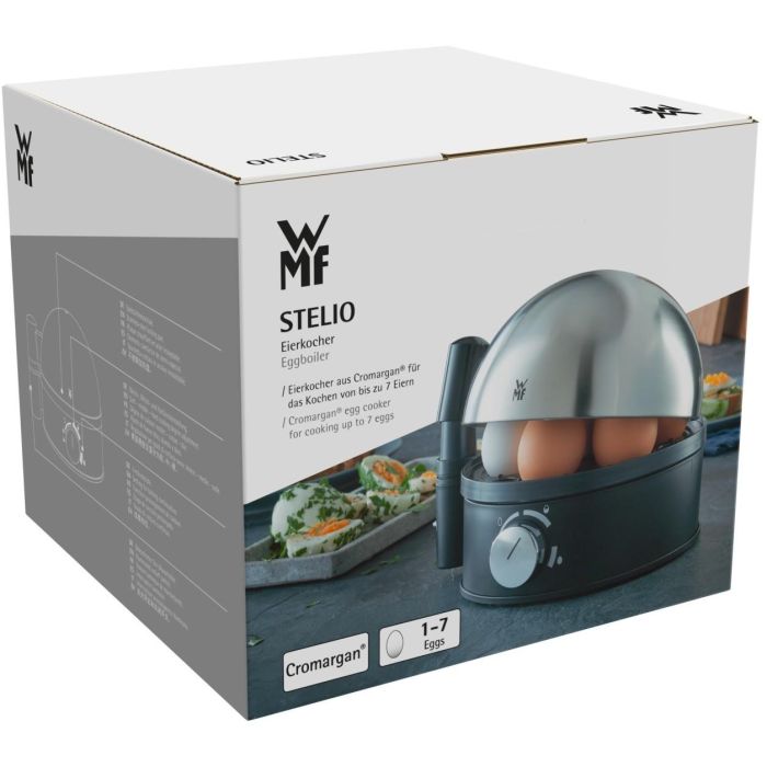 WMF 0415070011 Cocedor de Huevos Stelio, Negro/Cromo, 7 Huevos, 380W, para Huevos Duros, Medios o Suaves 8 WMF 0415070011 Cocedor de Huevos Stelio, Negro/Cromo, 7 Huevos, 380W, para Huevos Duros, Medios o Suaves 8