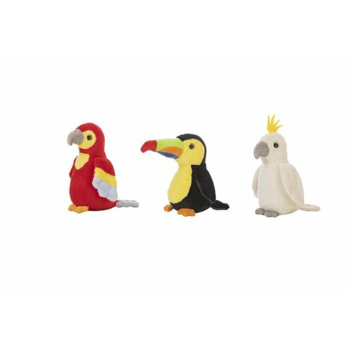 Creaciones Llopis Pajaros de Peluche Surtidos Tucán, Papagayo, Loro - Poliéster - Edad +3 años
