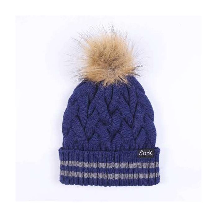 Cerdá Gorro de Invierno Tricot con Pompom de Harry Potter - Escudo Ravenclaw Azul Oscuro - Talla Única para Adultos 100% Acrílico 1 Cerdá Gorro de Invierno Tricot con Pompom de Harry Potter - Escudo Ravenclaw Azul Oscuro - Talla Única para Adultos 100% Acrílico 1