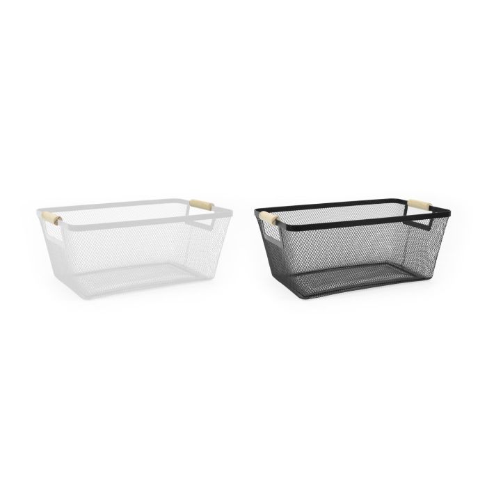 Cesta de metal organizador 37x23x16 cm - Confortime (8 Unidades) 2 Cesta de metal organizador 37x23x16 cm - Confortime (8 Unidades) 2