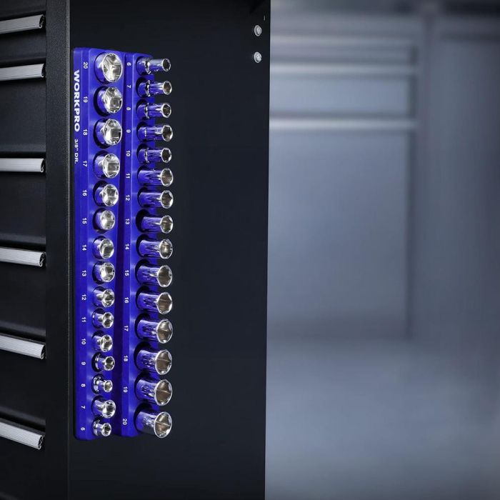 Organizador magnético vacío para vasos de 3/8" estándar 1