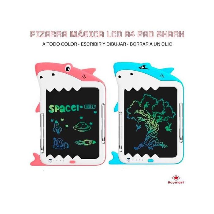 Roymart Pizarra Mágica Lcd A4 Shark 2 Colores