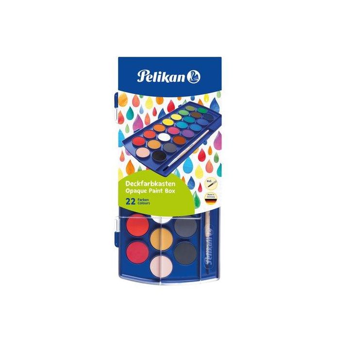 Acuarelas Pelikan F455/22 Escolar Estuche De 22 Con Pincel (721670)