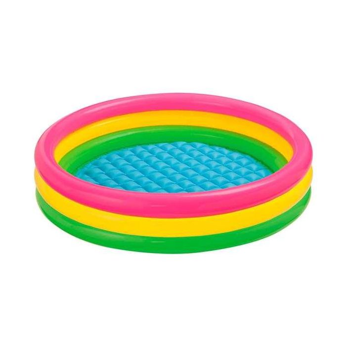 Piscina hinchable 3 aros colores con suelo hinchable (capacidad 131 litros) (+ 2 años)114x25 cm - modelos surtidos 4 Piscina hinchable 3 aros colores con suelo hinchable (capacidad 131 litros) (+ 2 años)114x25 cm - modelos surtidos 4