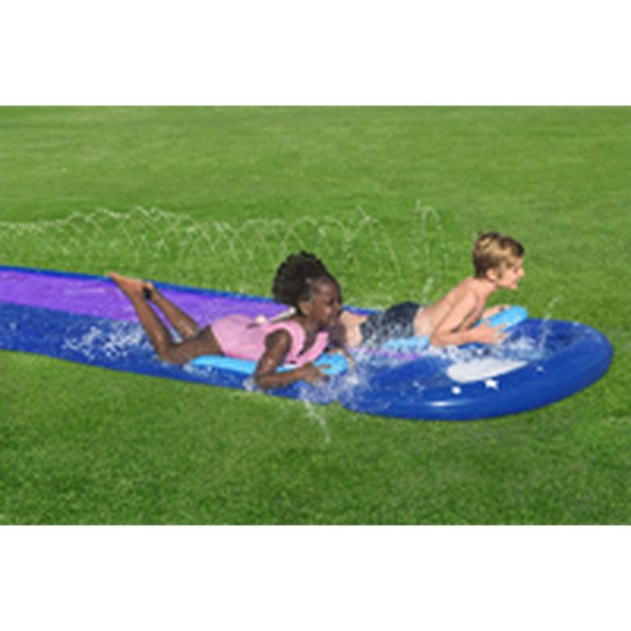 Bestway Pista Deslizante con Rampa de Salto Doble 488x138 cm +3 Años Jardin 52364 1