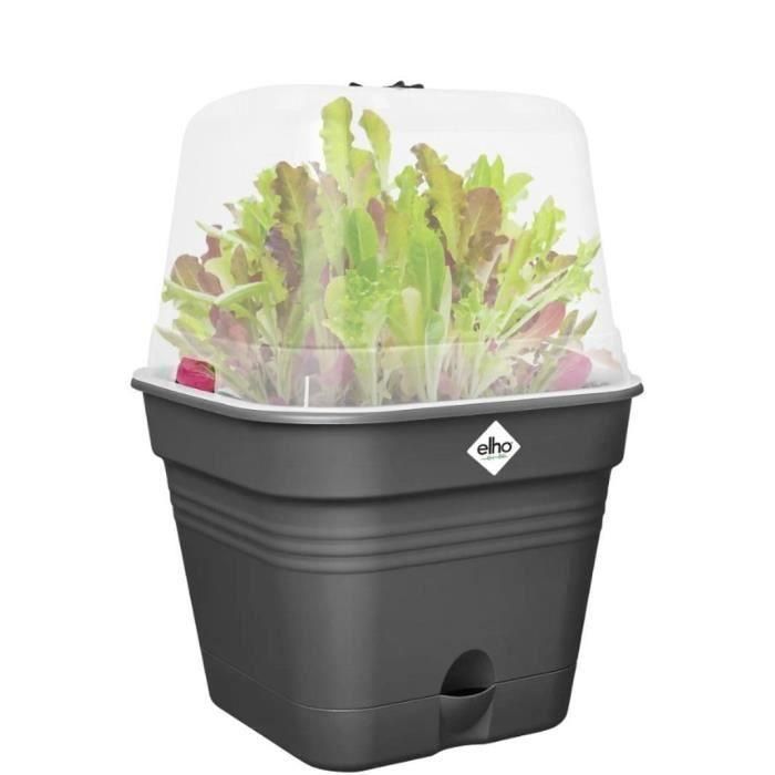 ELHO Green Basics Pot De Cult Car Allin1 30 - Negro - Ø 30 x H 25 cm - cultivo y cosecha - 100% reciclado 4 ELHO Green Basics Pot De Cult Car Allin1 30 - Negro - Ø 30 x H 25 cm - cultivo y cosecha - 100% reciclado 4