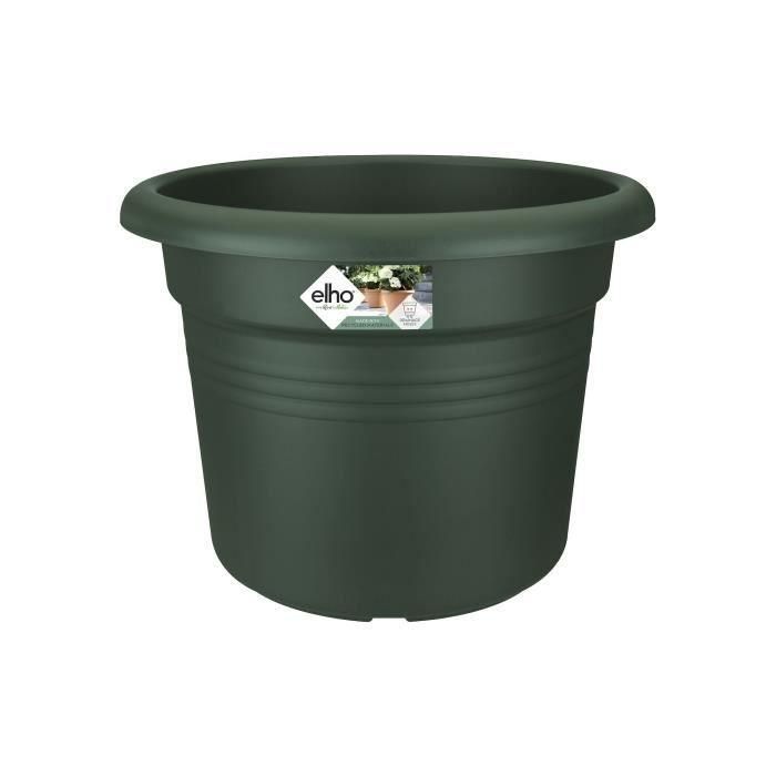 Jardinera Elho Green Basics Cilinder 55 - Verde - Ø 54 x H 41 cm - exterior - 100% reciclado