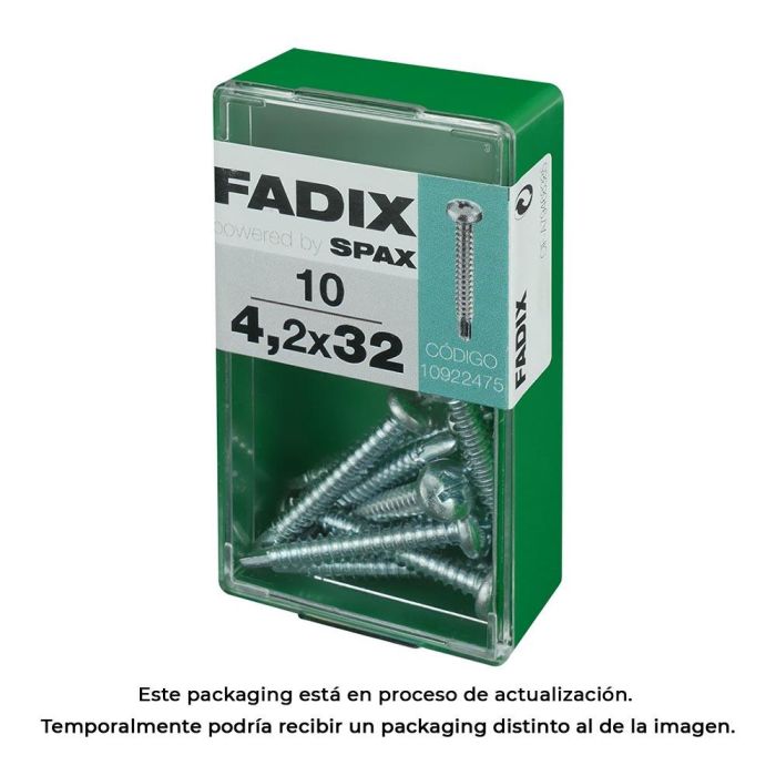 Fadix Tornillo Rosca Chapa Autorroscante CR 4,2x32mm - Caja de 10 Unidades