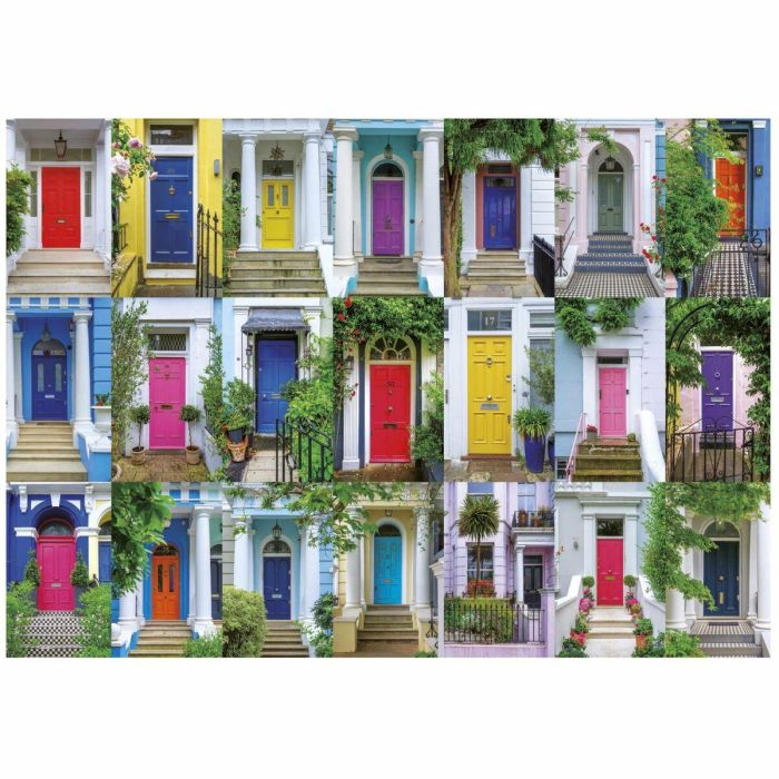 Educa AAAQE72410 Puzzle Puertas de Notting Hill 1000 piezas, temática Arquitectura, 68 x 48 cm 4