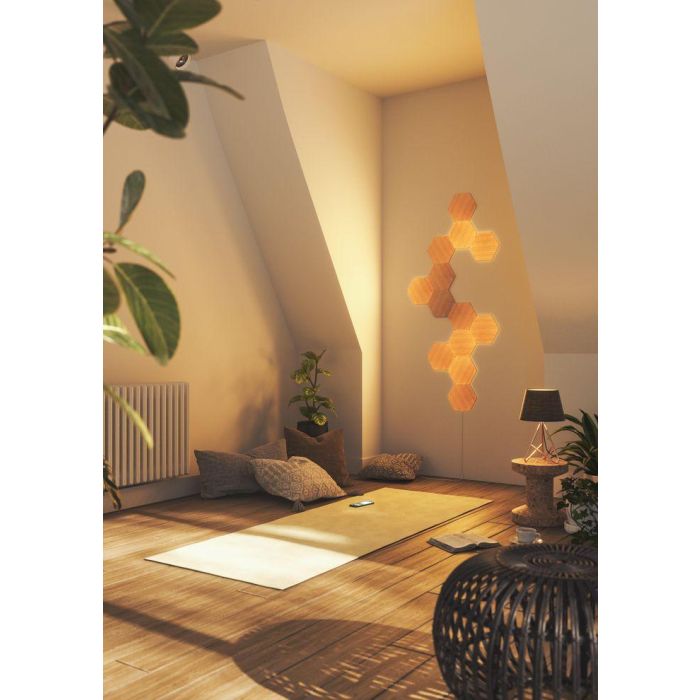 Panel LED Nanoleaf NL52-K-3002HB-13PK Blanco Marrón 4000 K 10 Panel LED Nanoleaf NL52-K-3002HB-13PK Blanco Marrón 4000 K 10