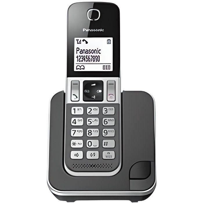 Panasonic KX-TGD310FRG Solo Teléfono inalámbrico sin contestador automático Negro