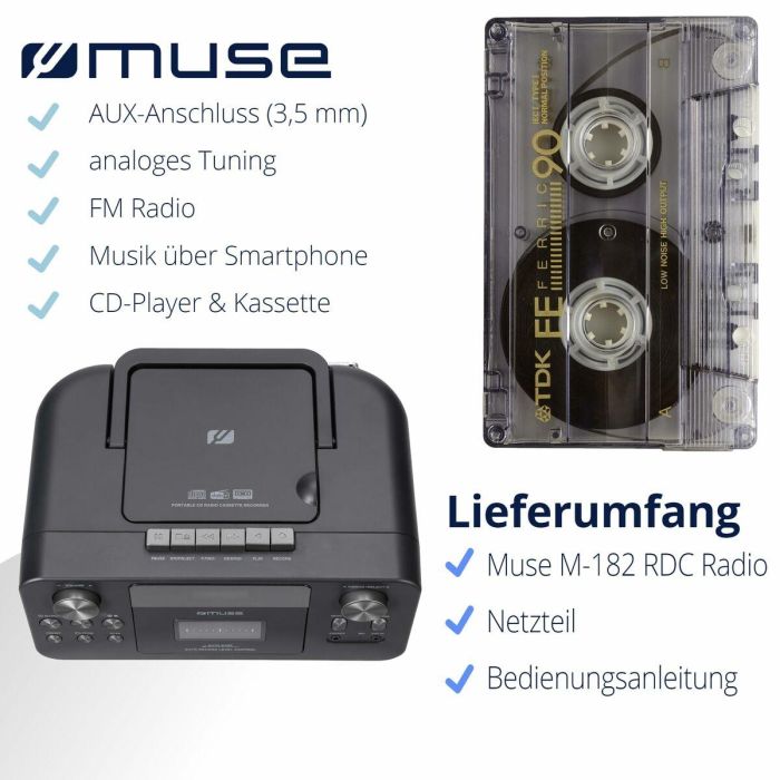 Radio Cassette Muse M-182 RDC 10 Radio Cassette Muse M-182 RDC 10