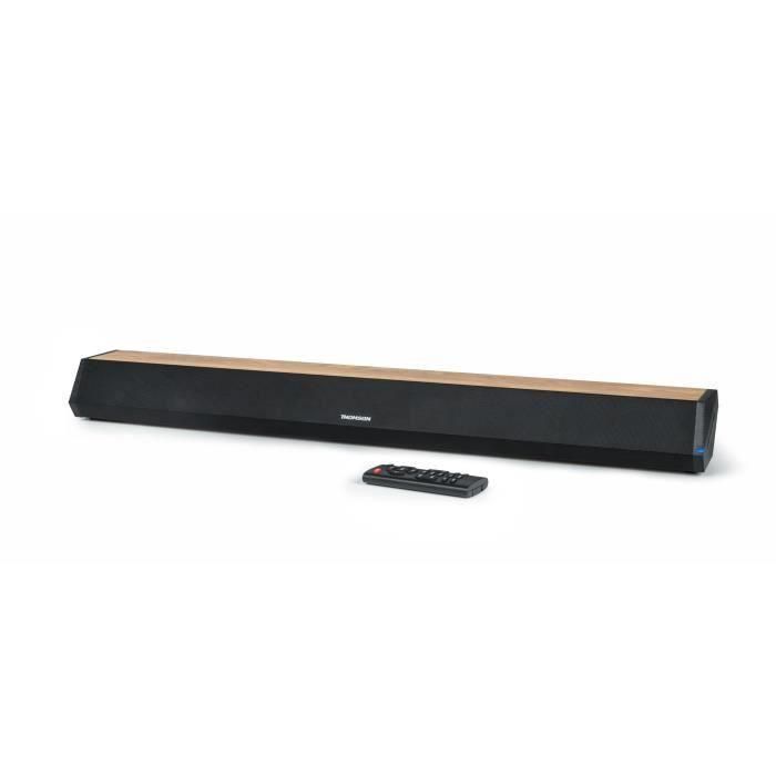 THOMSON SB552BTS Barra de sonido USB Bluetooth Con subwoofer Acabado en madera y negro 5