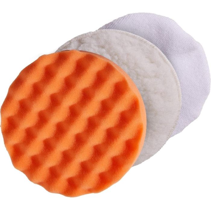 Formula 1 Ps180 F110789 Juego de 3 Almohadillas de Pulir 180 mm Microfibra, Lana y Esponja con Velcro Formula 1 Ps180 F110789 Juego de 3 Almohadillas de Pulir 180 mm Microfibra, Lana y Esponja con Velcro