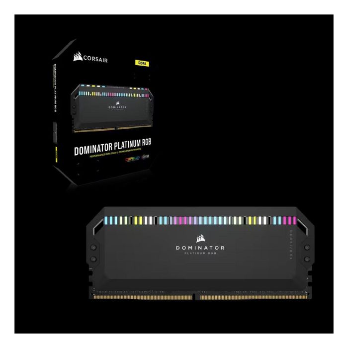 Corsair CMT32GX5M2B6400C32 Memoria RAM 32GB (2x16GB) DDR5 6400MHz CL32 Dominator Platinum RGB para PC Corsair CMT32GX5M2B6400C32 Memoria RAM 32GB (2x16GB) DDR5 6400MHz CL32 Dominator Platinum RGB para PC