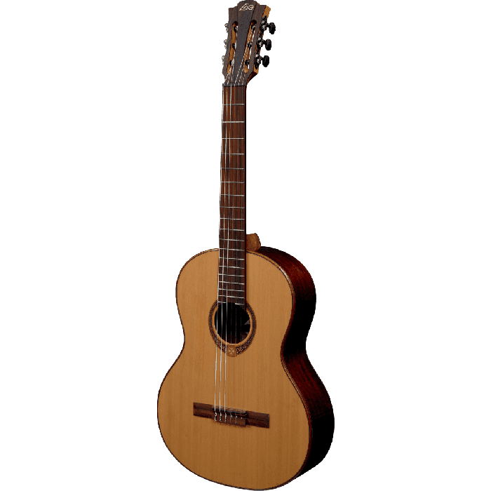 LAG Guitarra Clásica Occitania 118 - Tapa Cedro Rojo Macizo, Acabado Brillante Natural 2