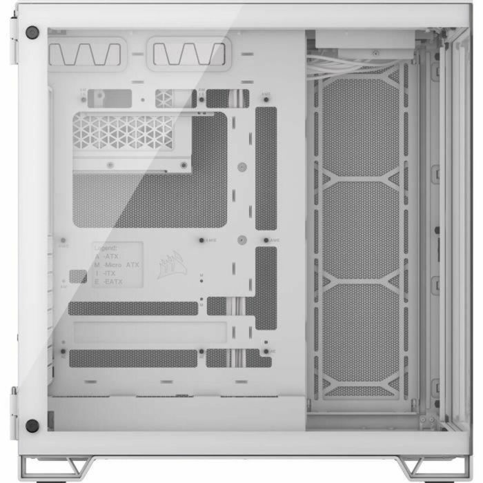 Caja para PC - CORSAIR - Cámara media torre de vidrio templado 6500X con doble cámara - Blanco 2