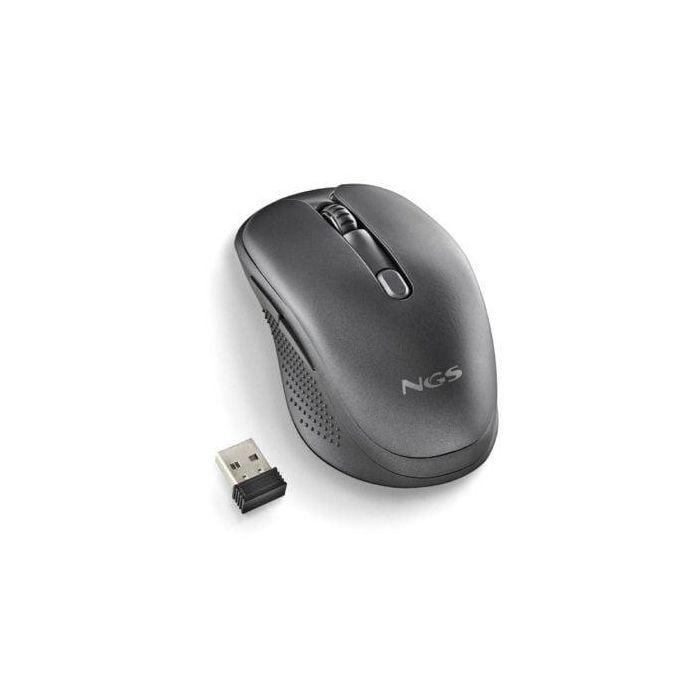 Ratón Inalámbrico NGS Evo Rust/ Batería recargable/ Hasta 1600 DPI/ Negro 4 Ratón Inalámbrico NGS Evo Rust/ Batería recargable/ Hasta 1600 DPI/ Negro 4
