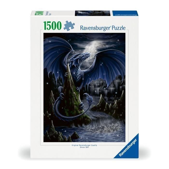 Ravensburger - Puzzle de 1500 piezas - El dragón azul - Adultos y niños a partir de 14 años - Puzzle de alta calidad 80x60cm -12000731 1 Ravensburger - Puzzle de 1500 piezas - El dragón azul - Adultos y niños a partir de 14 años - Puzzle de alta calidad 80x60cm -12000731 1