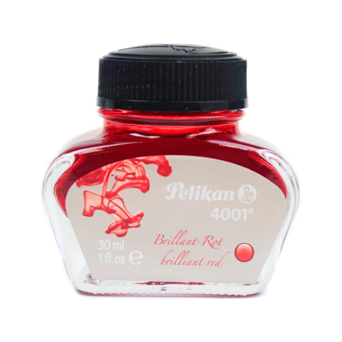Pelikan 4001 Tinta Estilografica Rojo Brillante Bote 30 ml 1