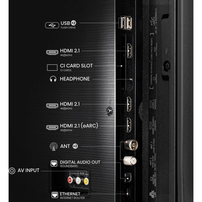 Hisense 43E77Q Smart TV QLED 43" 4K Ultra HD Negro 2