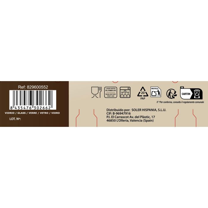 Set 2 Tazas Café con Leche 21Cl Lima Liso - Inde (36 Cajas) 4 Set 2 Tazas Café con Leche 21Cl Lima Liso - Inde (36 Cajas) 4