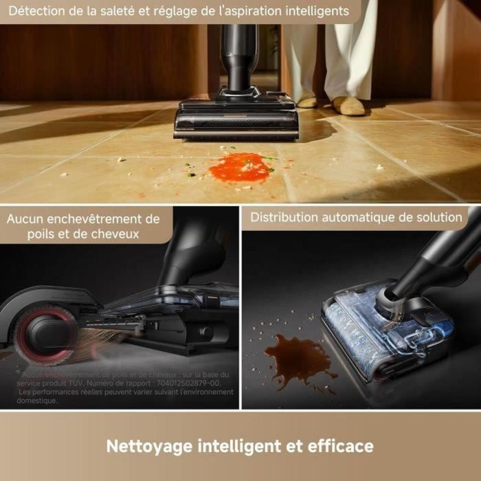 Mova MOV6977728946269 Aspiradora Escoba y de Suelos 22.000 Pa Brazo Robótico Mango Plegable Extensible Lavado Cepillo Inmersivo 100 °C 1