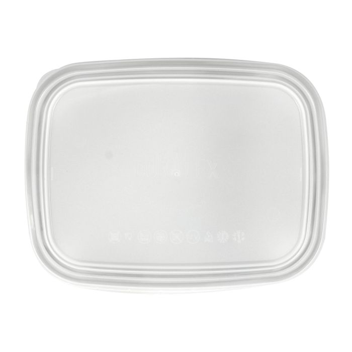 Duralex Fiambrera Rectangular Freshbox 1.1L, 19.5 x 14.6 x 6.5 cm con Tapa Transparente (6 Unidades) 3