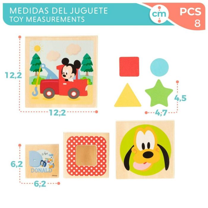 Bloques Apilables Disney 8 Piezas 4 Unidades 12,2 x 12,2 x 12,2 cm 2 Bloques Apilables Disney 8 Piezas 4 Unidades 12,2 x 12,2 x 12,2 cm 2