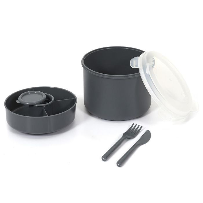 Cook Concept Fiambrera Take Away Cilíndrica con Cubiertos 1.4 L Colores Surtidos 5