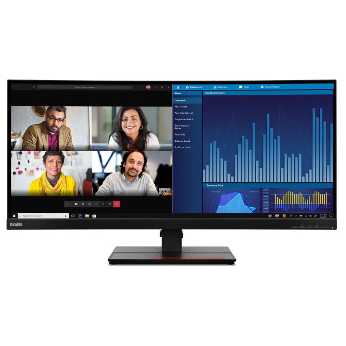 Lenovo Monitor ThinkVision P34w-20 34" UWQHD IPS Curvo 4ms 60Hz USB-C HDMI DP Negro 8 Lenovo Monitor ThinkVision P34w-20 34" UWQHD IPS Curvo 4ms 60Hz USB-C HDMI DP Negro 8