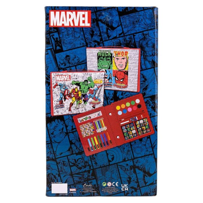 Set papelería coloreable caja marvel 45.0x26.70x 3 cm 7