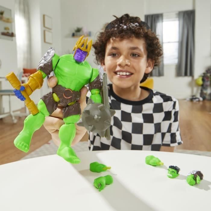 Hasbro F9270 Figura Avengers Mixmashers Deluxe Hulk Marvel coleccionable, piezas combinables, 16 puntos conexión, 12 cm 3 Hasbro F9270 Figura Avengers Mixmashers Deluxe Hulk Marvel coleccionable, piezas combinables, 16 puntos conexión, 12 cm 3