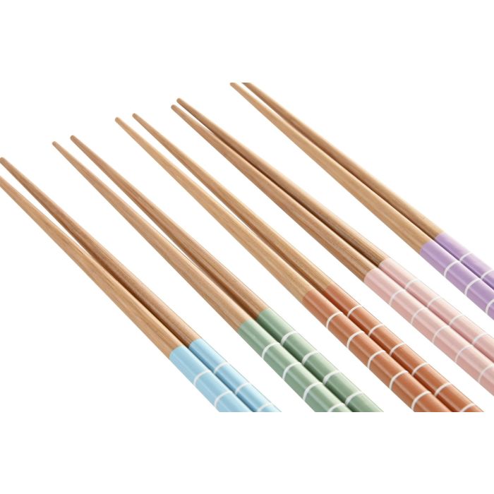 Palillo Oriental DKD Home Decor Multicolor 1 x 22.5 x 1 cm Set de 10 (10 Unidades) 3 Palillo Oriental DKD Home Decor Multicolor 1 x 22.5 x 1 cm Set de 10 (10 Unidades) 3
