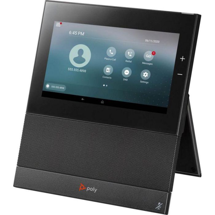 Poly CCX 600 - Teléfono multimedia empresarial Android 9 con pantalla táctil LCD color 7” (1024x600), USB, Bluetooth, Wi-Fi, sin auricular 1