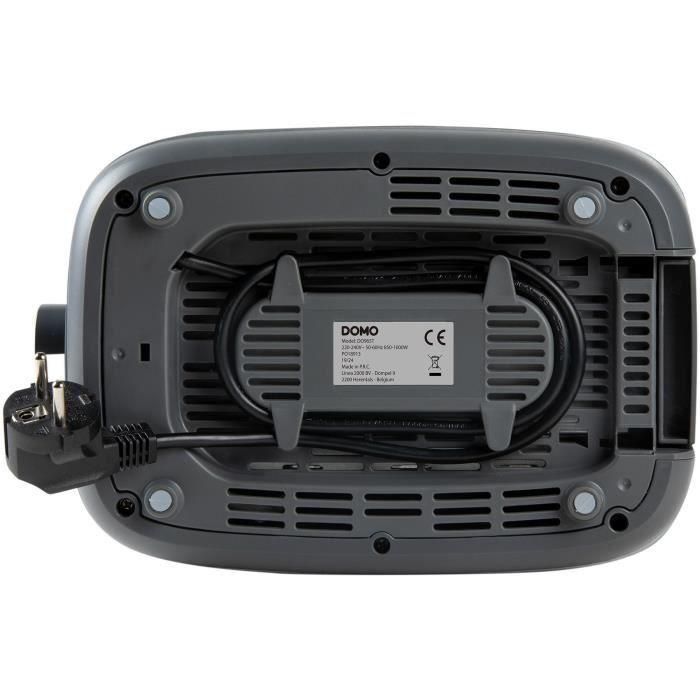 Domo DO965T Tostadora Eléctrica 1000W con 2 Ranuras Negra 5