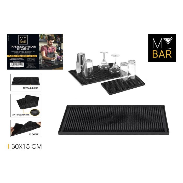 Tapete Escurridor De Vasos 30x15 cm - My Bar (18 Unidades) Tapete Escurridor De Vasos 30x15 cm - My Bar (18 Unidades)