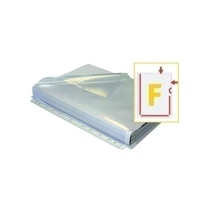 Funda Multitaladro Fuelle Grafoplas 25Mm Pvc 180Μ A4 11 Tal. F Bolsa De 5