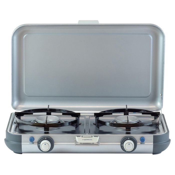 CAMPINGAZ Camping Kitchen 2 Grill & Go CV - Parrilla y cocina de camping rectangular de metal, 490x350x100 mm, 5.5 kg