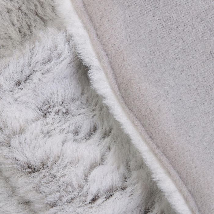 Home Deco Factory Manta Gris XXL 140x200 cm Imitación Piel Suave Poliéster 2