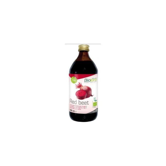 BIOTONA Jugo Concentrado de Remolacha Roja Bio Vegano 500ml - Extracto 5 Veces Concentrado para Smoothies y Batidos