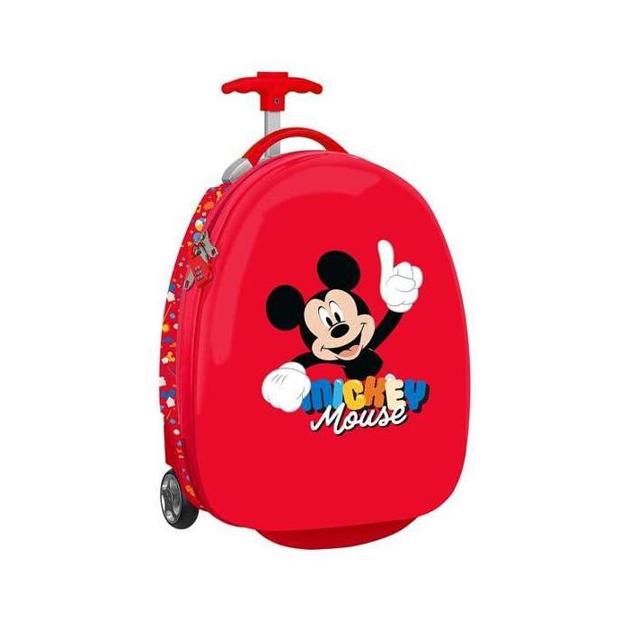 Safta Trolley Escolar Infantil Mickey Mouse con Ruedas - 43 cm Alto (28x23 cm)
