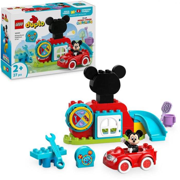 LEGO Duplo 10454 Casa y Coche de Mickey Mouse Disney Junior, Set de Construcción Educativo Infantil con Juego de Rol y Clasificación para Motricidad Fina +2 años 2 LEGO Duplo 10454 Casa y Coche de Mickey Mouse Disney Junior, Set de Construcción Educativo Infantil con Juego de Rol y Clasificación para Motricidad Fina +2 años 2