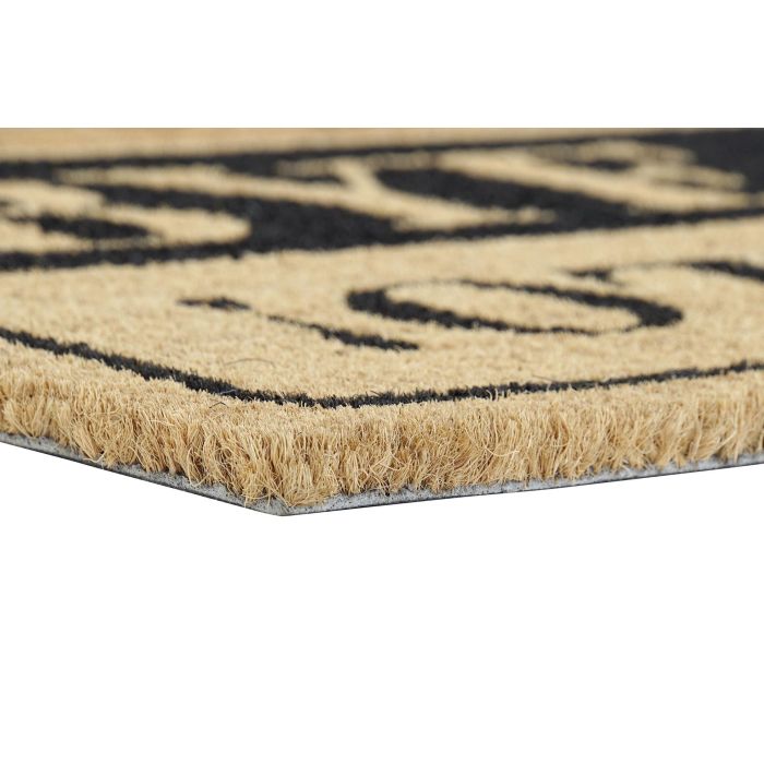 DKD Home Decor Felpudo Básicos Marron Negro Fibra Coco PVC 40 x 1.5 x 60 cm (6 Unidades) 3