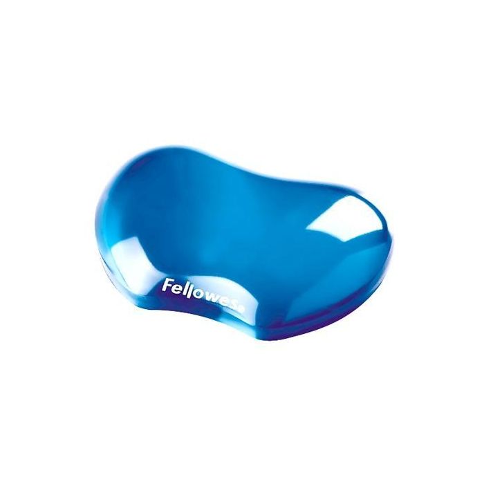 Fellowes Reposamuñecas Gel Flexible Crystal Azul Fellowes Reposamuñecas Gel Flexible Crystal Azul