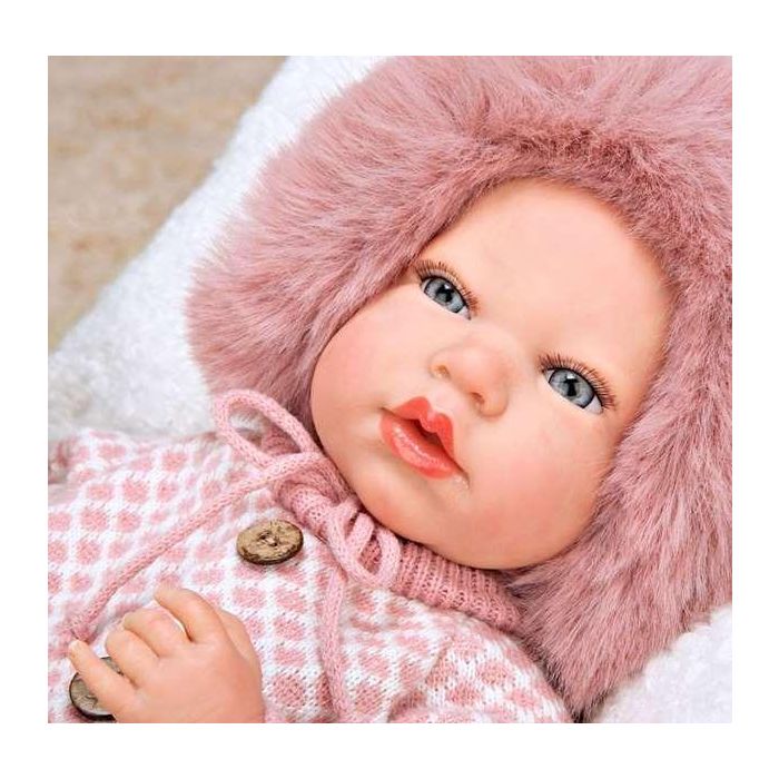 Muñeca reborn manuela con bolso y cojin 40 cm cuerpo blando 8 Muñeca reborn manuela con bolso y cojin 40 cm cuerpo blando 8