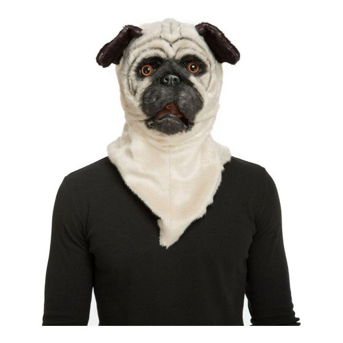 Máscara bulldog con mandíbula móvil talla única Máscara bulldog con mandíbula móvil talla única