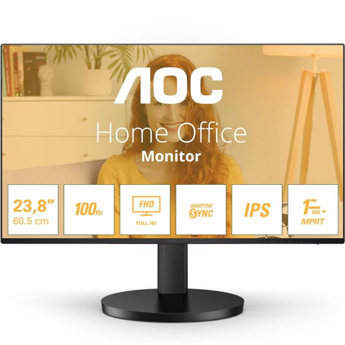 AOC 24B3HA2 Monitor 23.8" Full HD IPS 100Hz 1ms MPRT Multimedia Negro