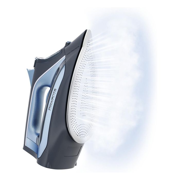 Rowenta DW4320 Plancha Vapor, Suela Microsteam 300 Láser, 2500W, Vapor 160g/min, Azul 1